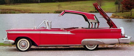 Ford Galaxie Skyliner '1959 работа механизма крыши