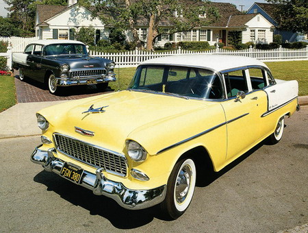 Chevrolet Bel Air 4-Door Sedan и 2_door Sedan '1955